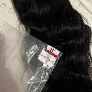 U-Part Body Wave Wig - Sleek Black 26inches